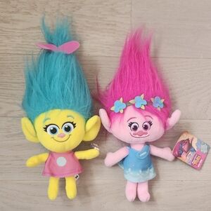 Dreamworks Trolls Poppy & Smidge Hug 'N Plush 8" Plush